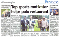 Top Sports Motivator Helps Polo Restaraunt